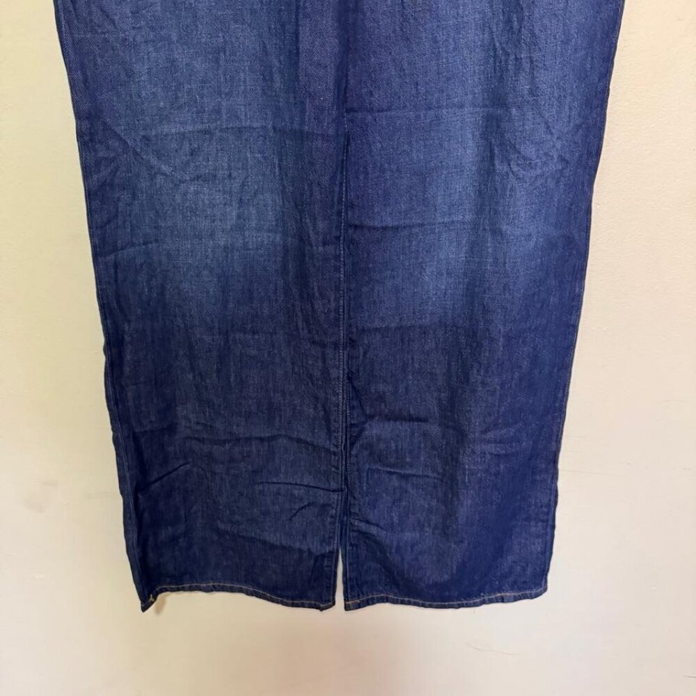 Anthropologie Pilcro Jeans The Annie High Rise Wide Leg Blue Denim Size 30 - Picture 7 of 15